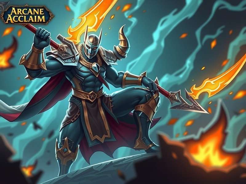 Intense Battle in Arcane Acclaim Looter Arcane Acclaim Looter Combat Scene